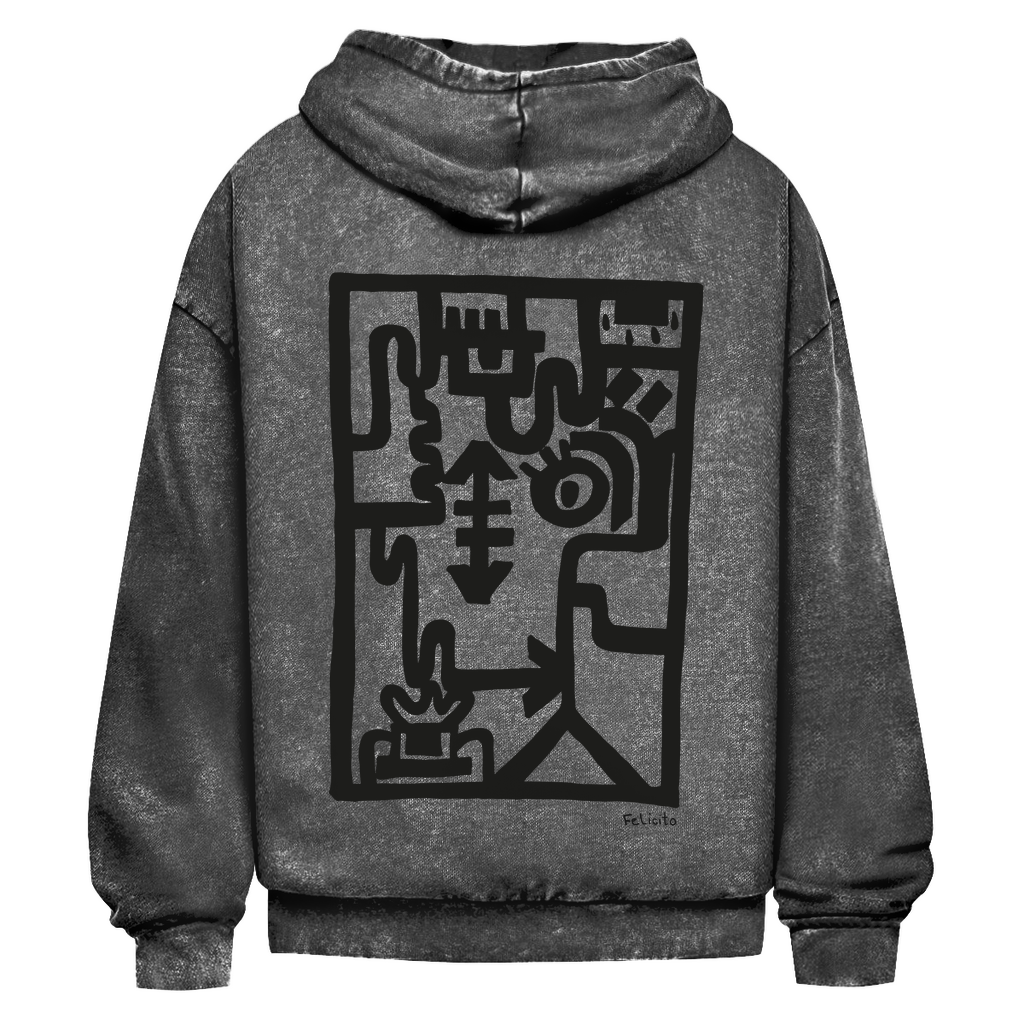 Up-Side-Down Hoodie Blödsinn & Liebe