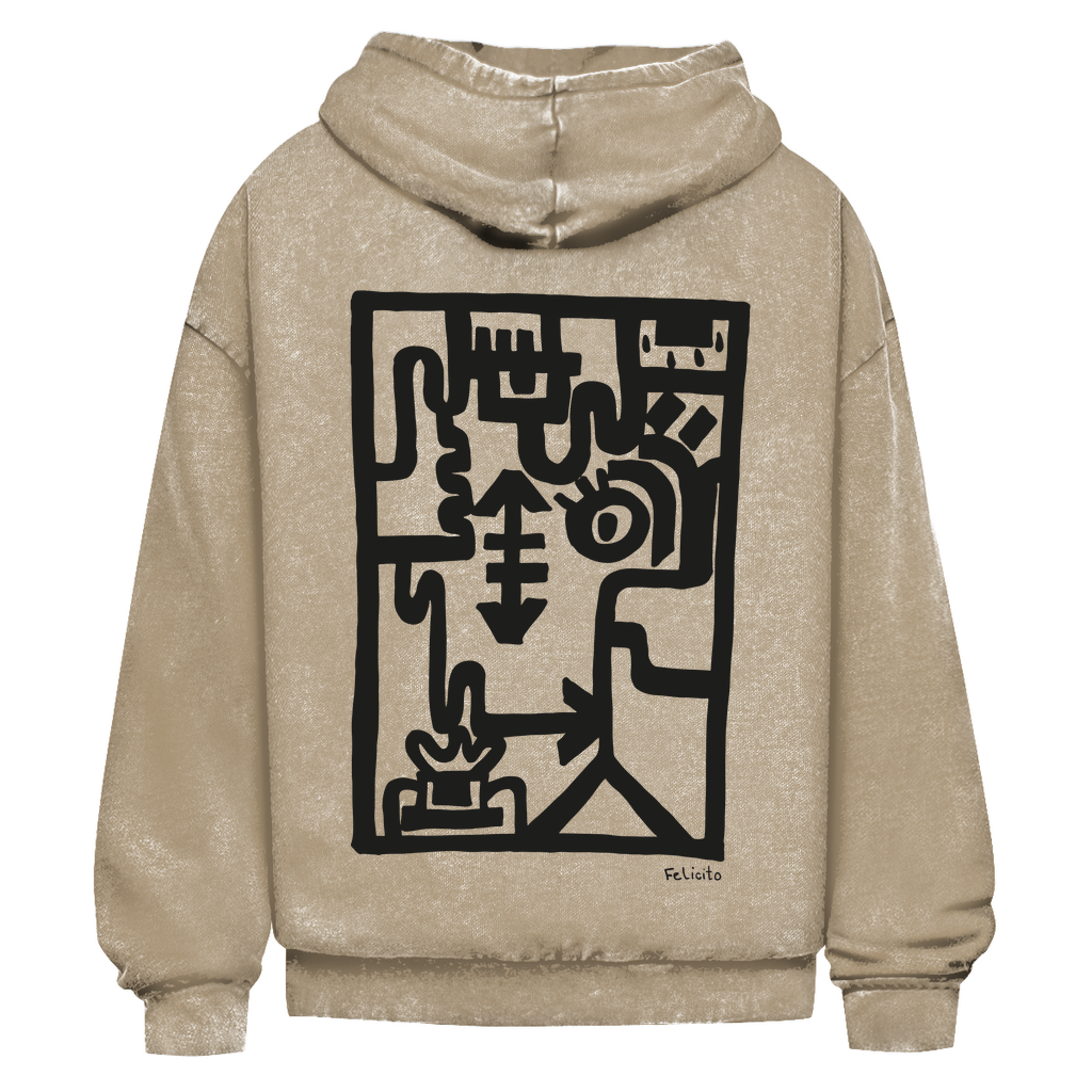 Up-Side-Down Hoodie Blödsinn & Liebe